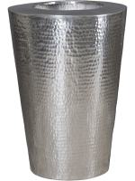 Aluminium gehamerd elegant 55x75cm zilver